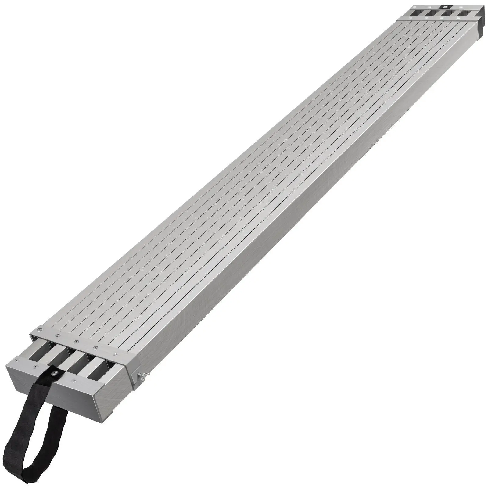 VEVOR Telescoping Aluminum Work Plank,  6-9 Feet 500lbs Capacity, 12.5 inch Width Aluminum Scaffold Plank,Extension Staging Plank with Skid-Proof Platform Scaffold Ladder Accessory#BackToSchool