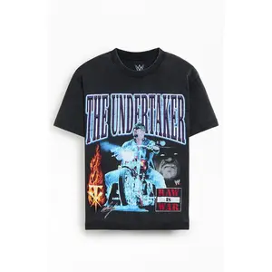PacSun Men's WWE RAW Undertaker Biker T-Shirt - Multicolor