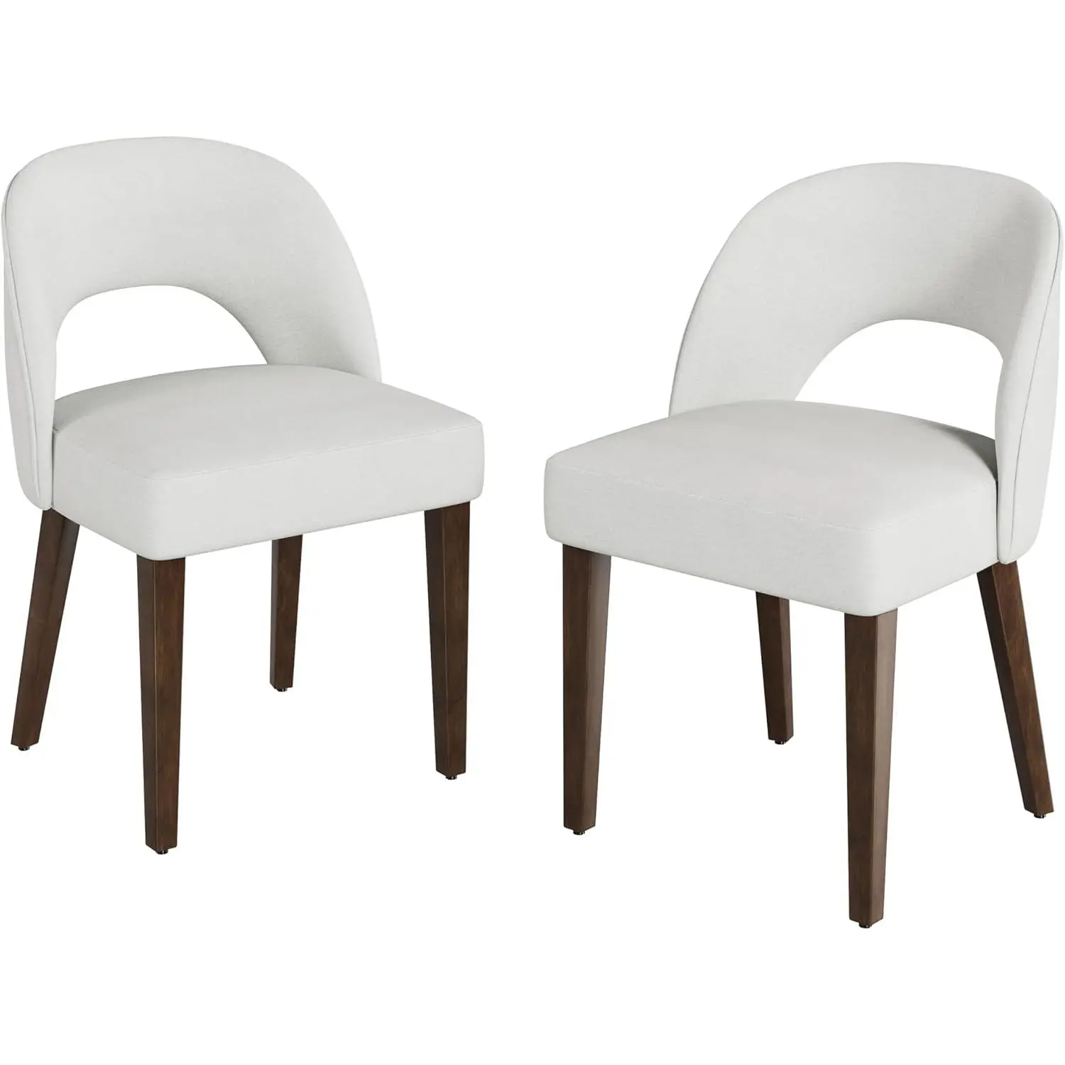 Garvee Modern Dining Chairs Set of 2, Plush Chenille Upholstered Dining Chair Kitchen Chairs, Farmhouse Dinner Chair for Kitchen Dining Room