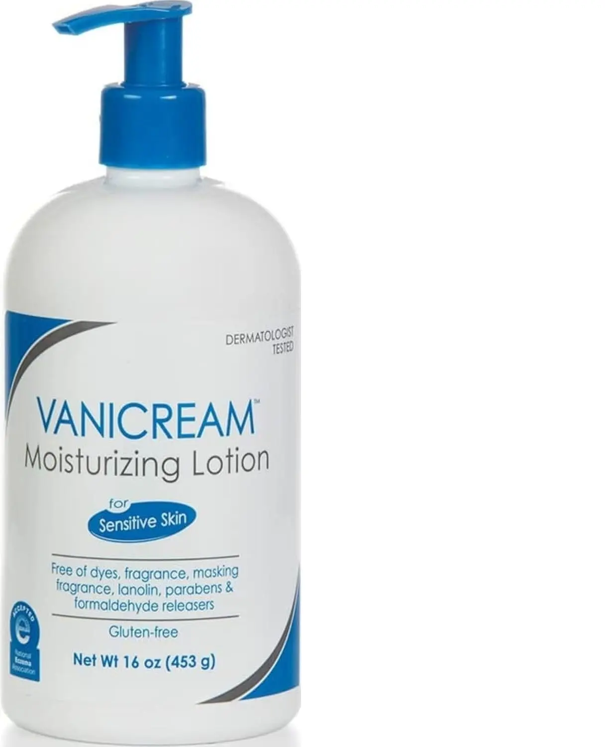 Vanicream Moisturizing Lotion, Body and Face Moisturizer with Pump, 16 Oz, Formulated without Common Irritants for Sensitive Skin, Lightweight & Non-Greasy, Restore Moisture & Soothe Irritated Skin