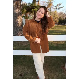 Suede Fringe Jacket