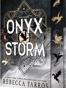 Onyx Storm By Rebecca Yarros Barnes And Noble Deluxe Edition Stenciled Edges