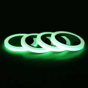 2PC Luminous Tape Self Adhesive Glow In The Dark Wall Sticker Fluorescent Light High Luminous Intensity Durable Waterproof PVC Film Tape for Indoor Outdoor Use