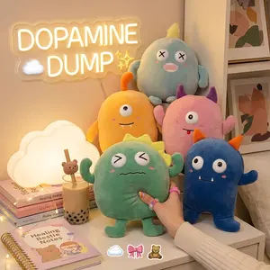 Soft Aesthetic Quirky Monster Plush Healing Desk Pet 10in
