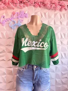 Viva Mexico Mesh Crop Jersey