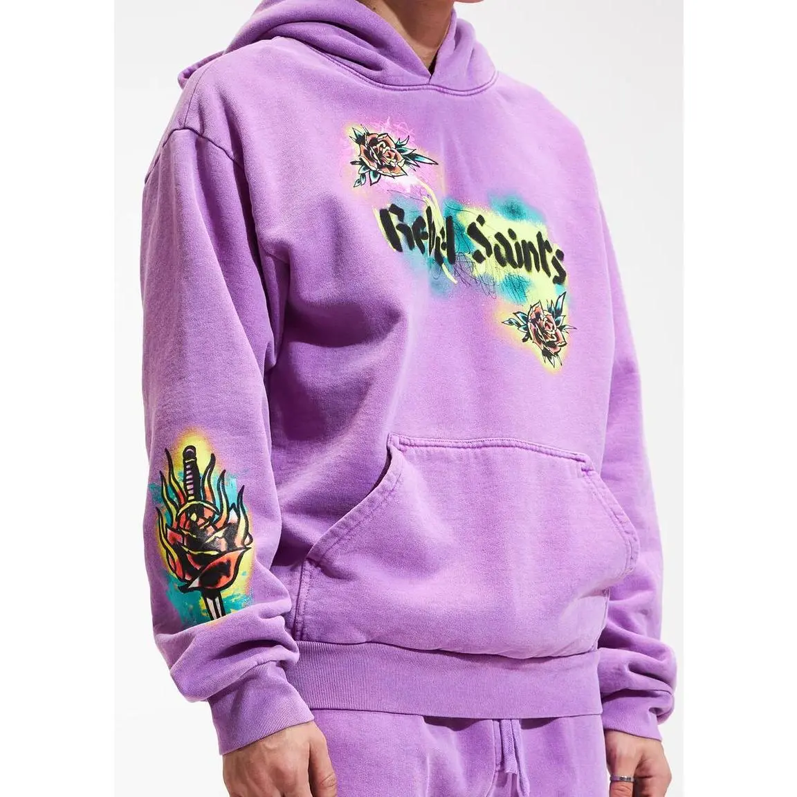 Rebel Saint By Affliction Men's Hoodie Panther Pullover