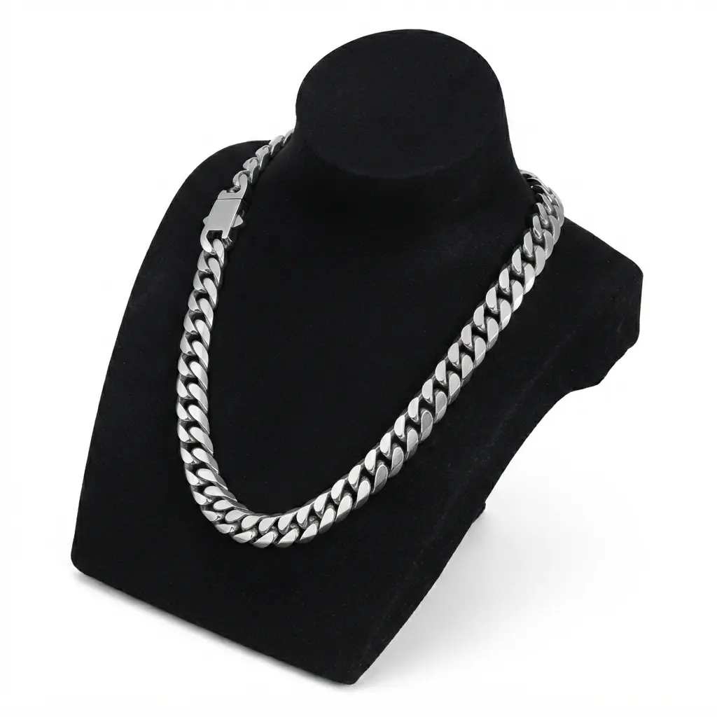 Cuban Link Chain Necklace 6/8/10mm 18-26 Inch, 6-Sided Polished Stainless Steel Anti Tarnish Waterproof Unisex Hip Hop Chain, Men Women Layering Everyday Street Fashion Jewelry, Ideal Gift for Him Her, Cuban Necklace Necklaces, Chain Jewelry Necklaces Cub