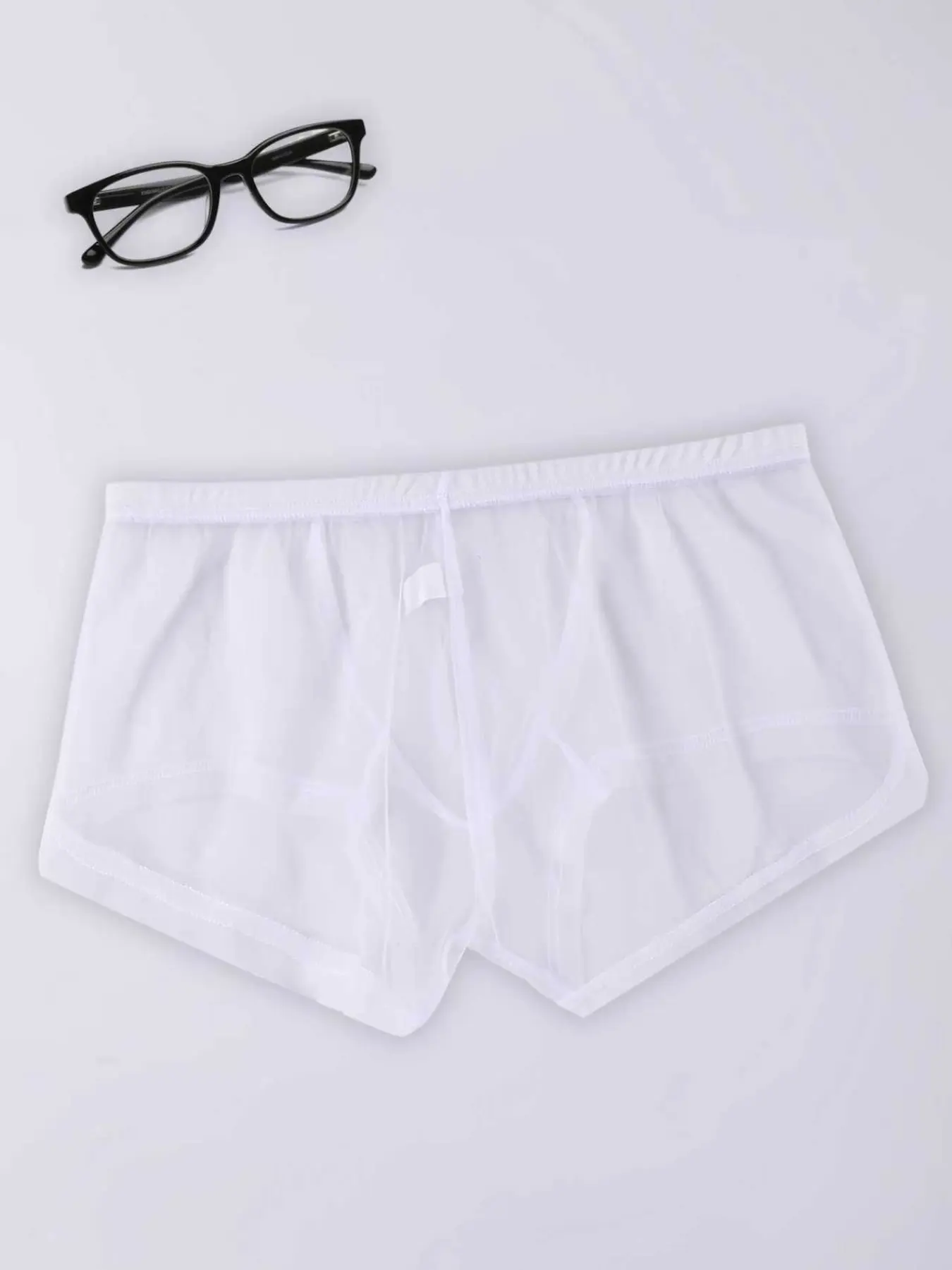 Men's Transparent Underwear, Soft Comfortable Material, Quick-Dry Elastic Waistband, Sexy Style, Available in and, Breathable Boxers