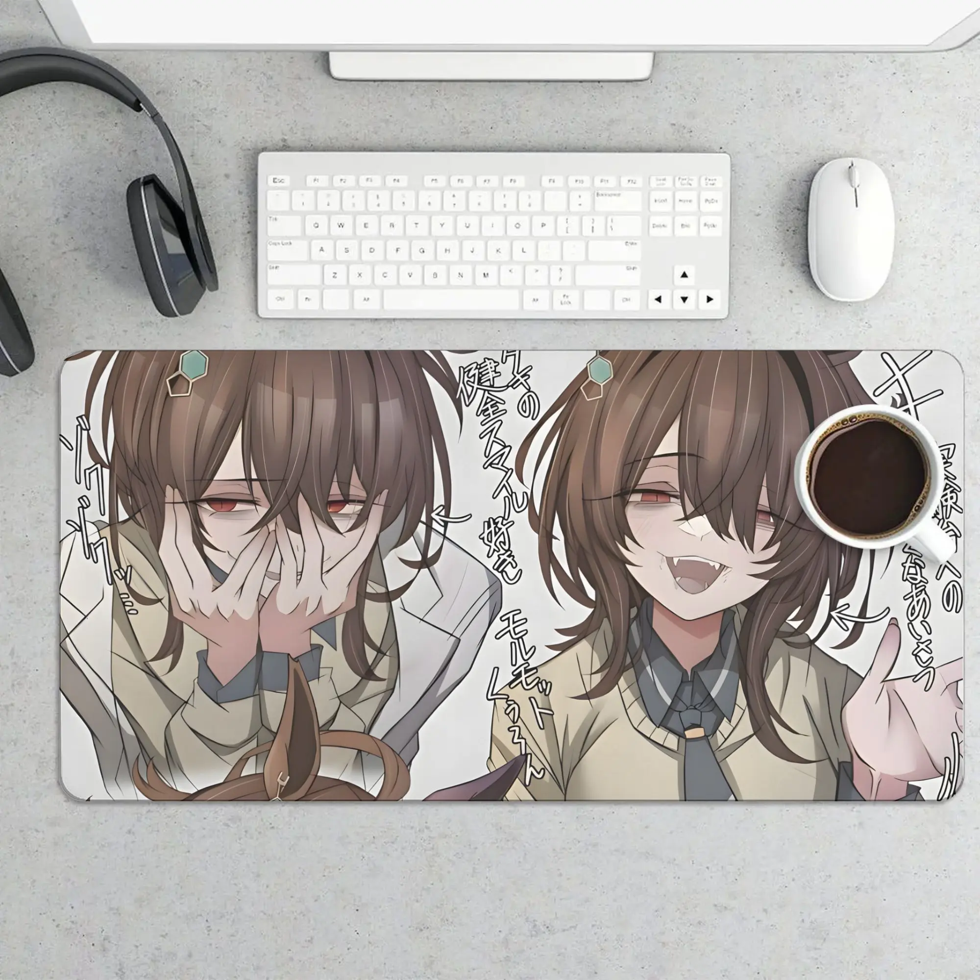 Agnes Tachyon Anime Themed Mouse Pad With Non Slip Rubber Base Washable Surface Vibrant Character Design Smooth Texture Durable Polyester Surface Large Mousepad for School Office