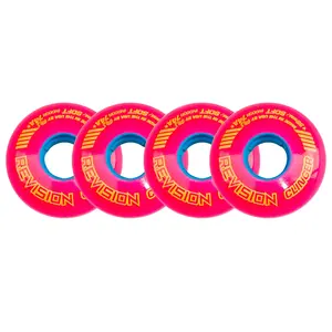 Revision Roller Hockey Wheels Indoor 59mm Clinger 74A Pink 4-Pack