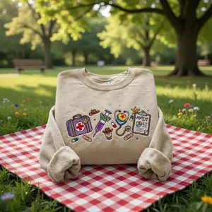 Embroidered Nurse Story Sweatshirt, Movie Cartoon Inspired Nurse Tee, To Infinity and Beyond Shirt Design, Nursing Grad Gift