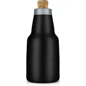 - Mexican  Bottle Cooler - Stainless Steel Double Wall Vacuum Insulated compatible with Mexican Beers (Black)