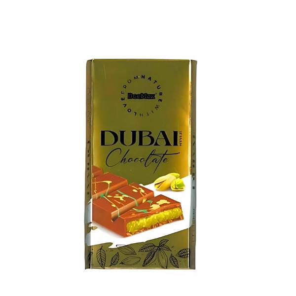 Dubai Chocolate Bar - Premium Milk Chocolate with Kadayif and Pistachio Cream, 7.4oz (2 Bars)