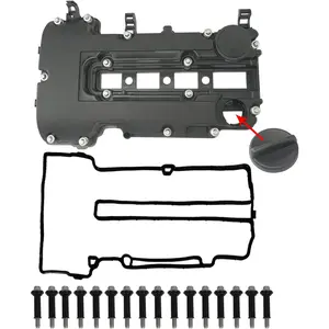 Engine Valve Cover with Gaskets, Bolts & Oil Filler Cap Compatible with 2011-2020 Chevy Cruze Sonic Trax Volt| Cadillac ELR| Buick Encore 1.4L Turbo Replace# 55573746 25198498 264-968 25198874