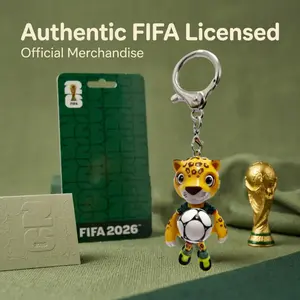 2026 FIFA World Cup Official Jaguar Mascot Keychain – Global Soccer Spirit in Every Clip!