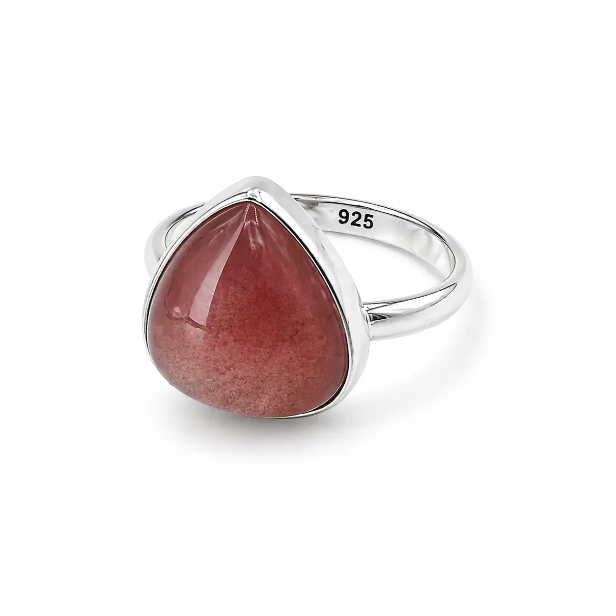 Yaya's One-of-a-Kind Brown Moonstone Sterling Silver Ring - Size 9 - ID 030