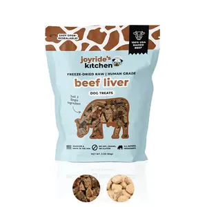 Joyride Harness Joyride's Kitchen Premium Freeze-Dried Raw Dog Treats 3 oz Bag Beef Liver & Chicken Recipes Human Grade USA Sourced