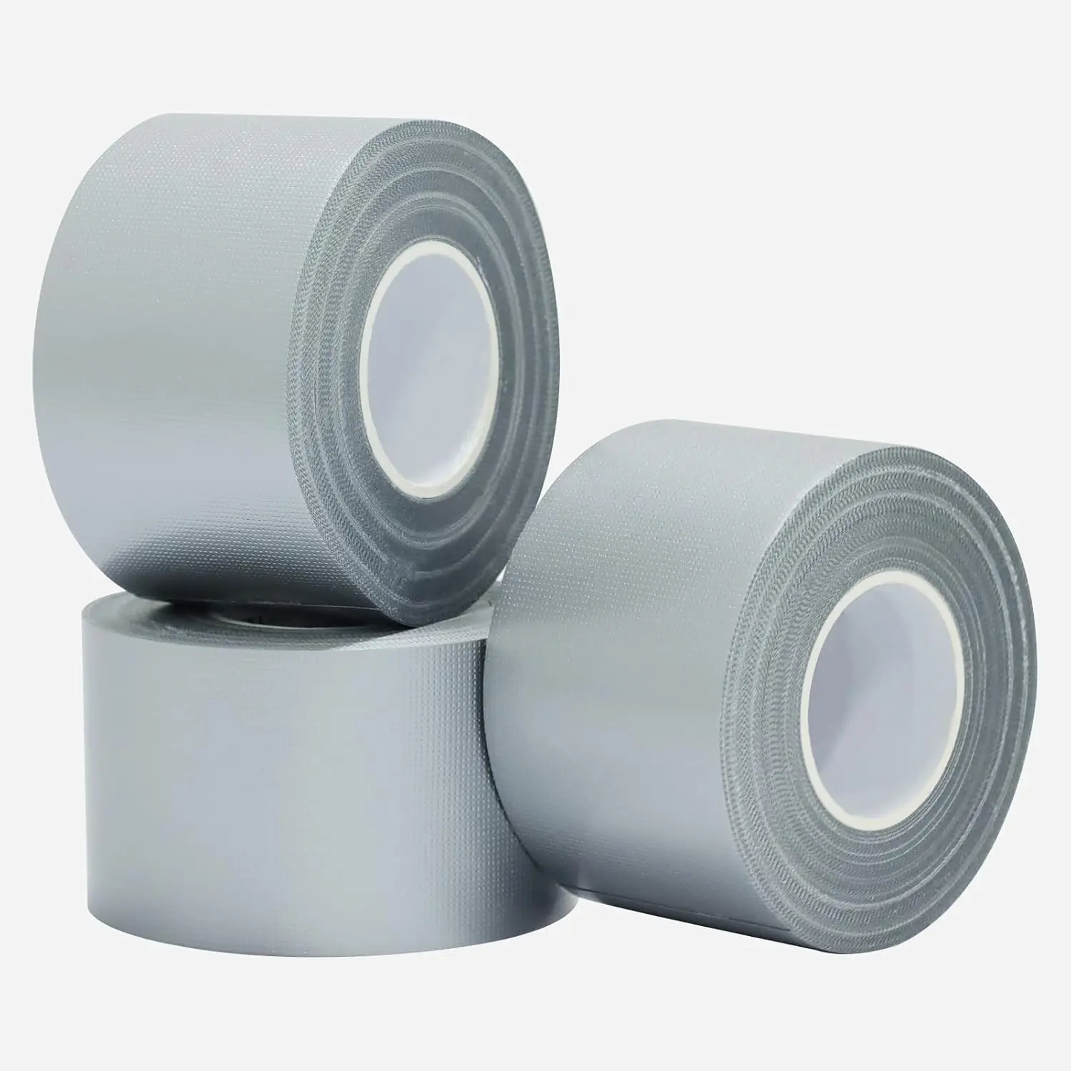 3 Pack Duct Tape Heavy Duty Waterproof, Strong Adhesive Silver Duct Tape Bulk for Indoor Outdoor Repairs Tear by Hand, 60 Yards x 2 Inch Total