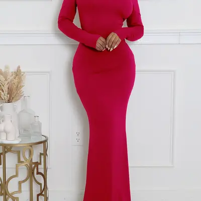 long tight dresses TRENDY VIBEZ Women's Sleeve Bodycon Maxi Dress Slimming Sexy Fitted Maternity Friendly Long Dress for Fall Casual Wear, Dark Brown, Small : Clothing, Shoes & Jewelry US UK EU Bust Waist Length M Medium 6 10 36 73 Party Wear Long Tight Dresses