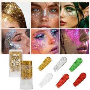 Glitter Stick Gel  Rotating Sparkler, Long-Lasting Highly Pigmented Shimmer, Versatile for Face, Body, Hair & Festival Makeup
