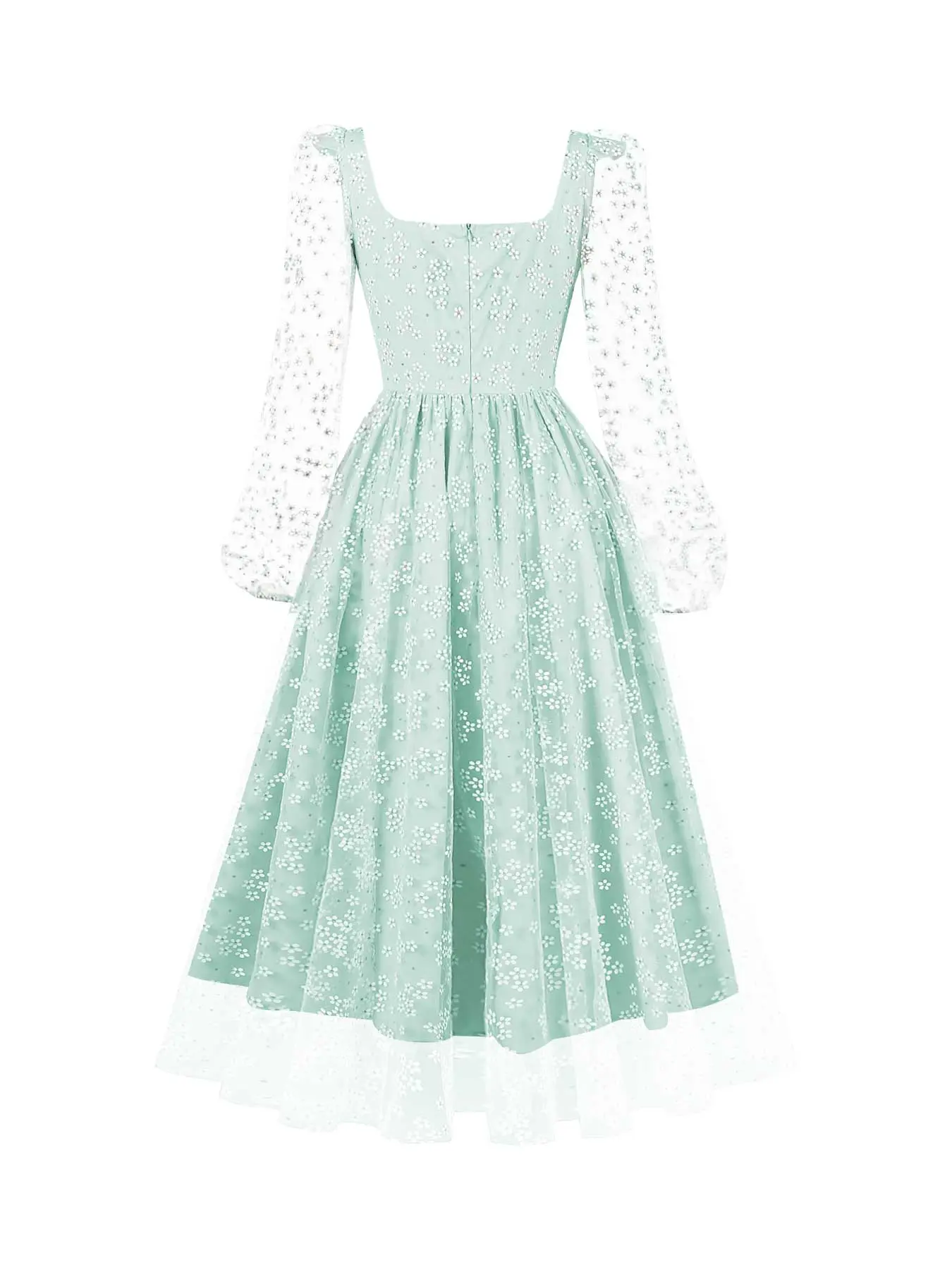 long dress with bolero Long Sleeveless Beaded Gown By Poly USA 7770 XS / Blush main image 1