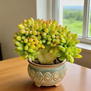 Sedum ‘Alice Evans’ Crested Live Succulent – Colorful Aesthetic Plant | Bare Root, Easy-Care Plant Gift for Home & Holiday Decor