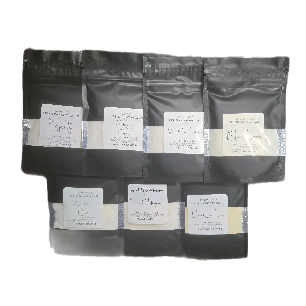 7 Scent Sample Pack, Highly Scented Detergent