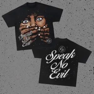 Vintage Y2K Graphic Tee Portrait Print Unisex T Shirt Streetwear Soft Cotton Crewneck Short Sleeve Casual Summer Top  Menswear