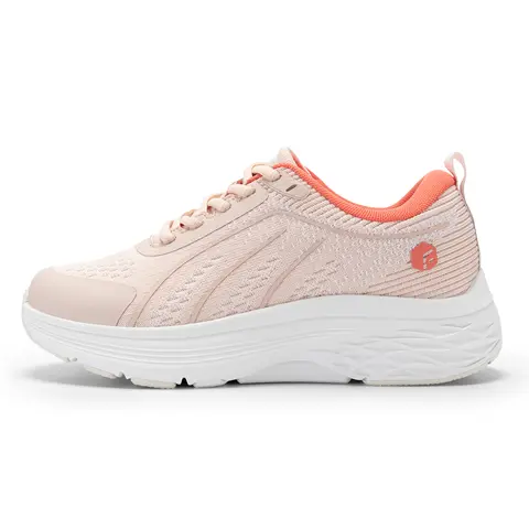 FitVille Women's Wide Fit 5cm Flat Cloud Wanderer Stretch Knit Casual Sneakers - Velcro Breathable Athletic Running Trainers, Workout Shoes for Walking