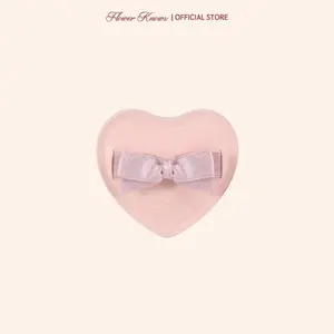 Flower Knows Heart Shaped Marshmallow Powder Puff, 1 Piece