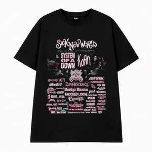Brings Me The Horizons BMTH Sick New World 2026 T Shirts Hip Hop Short Sleeve Harajuku T-Shirt Vintage Men Women Tops Streetwear Tee Shirt 7AH QZX