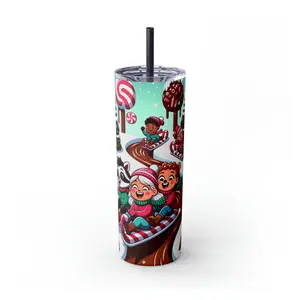 Candy Cane Sled Rides: Winter Wonderland Bliss Tumbler