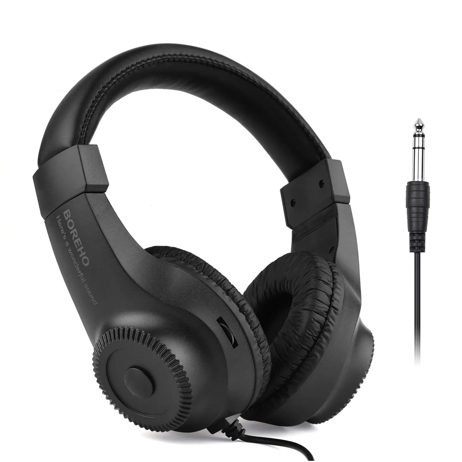 Arealer Professional Studio Monitor Headphones | 50mm Driver | 6.5mm Plug | For Guitar, Piano & Audio Mixer | Recording & Monitoring