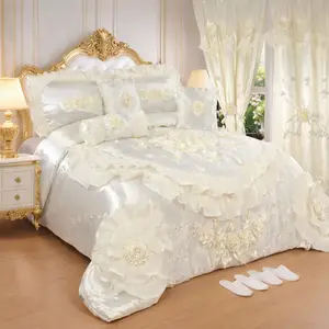 Luxury ivory royal bedding set