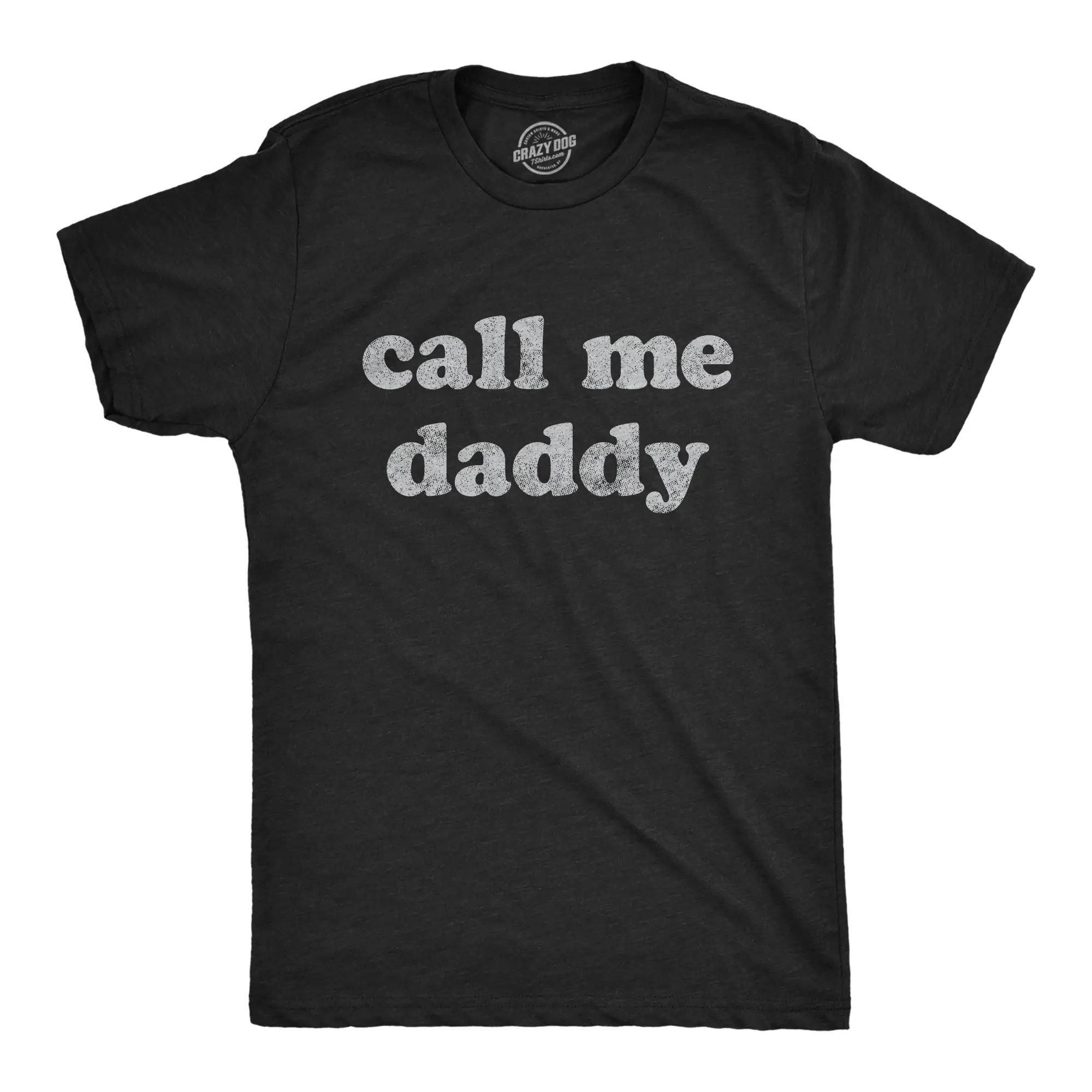 Mens Call Me Daddy T Shirt Funny Fathers Day Graphic Novelty Tee Mens Funny T Shirts Cool Vintage Graphic Tees Dad Joke Shirts for Men Novelty Tees for Guys Black