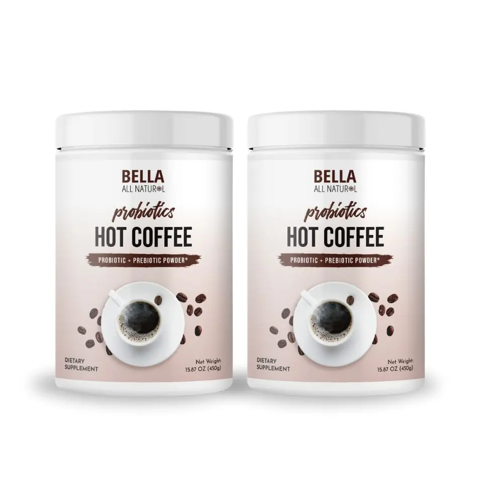 2 Pack  Bella All Natural Probiotics Hot Coffee for Daily Use