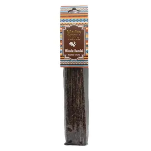 Madre Tierra Hindu Sandal Incense Sticks – Hand-Rolled, Natural Sandalwood for Meditation & Spiritual Purification