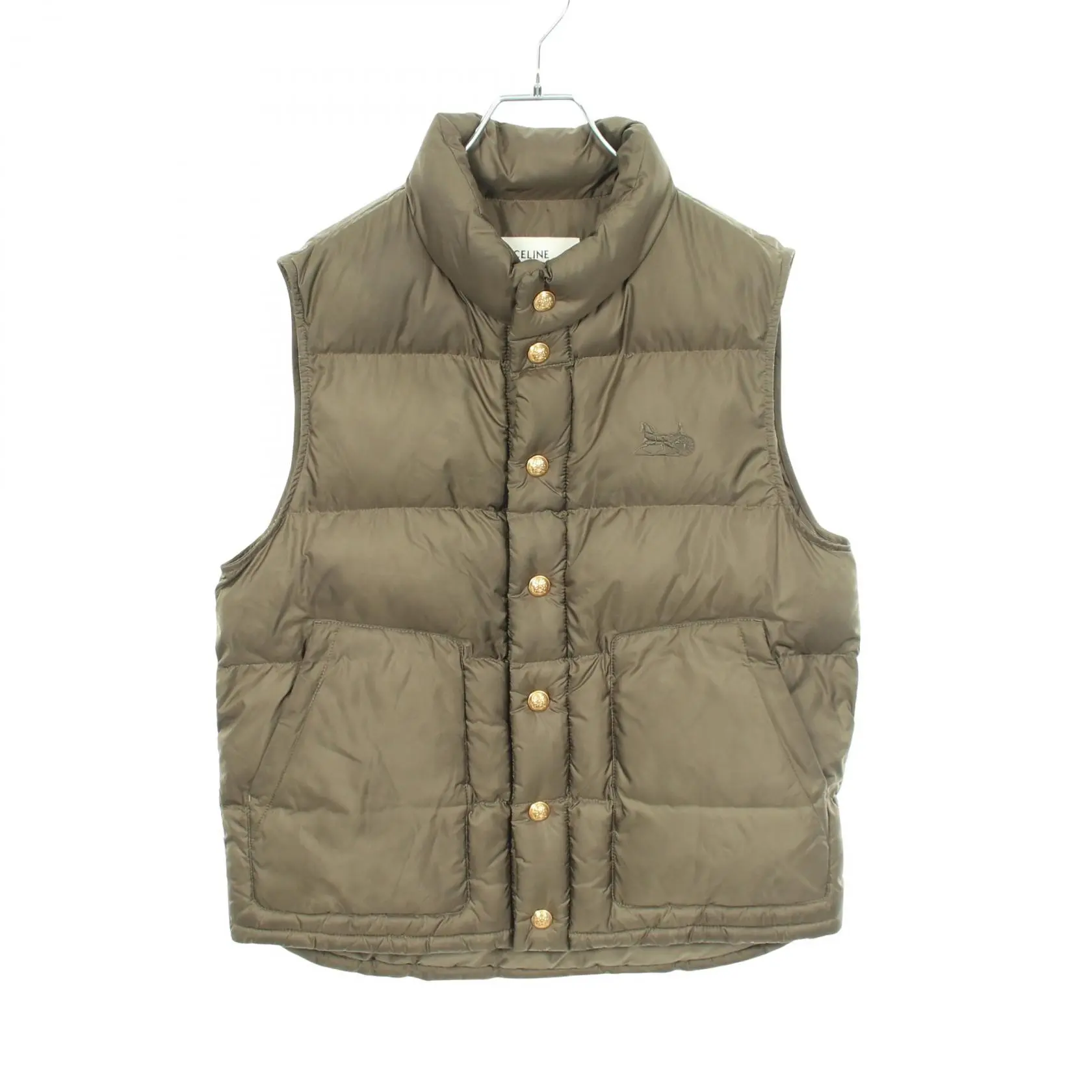 Pre-owned Celine Polyester Small Leather Goods SULKY Embroidery Vest