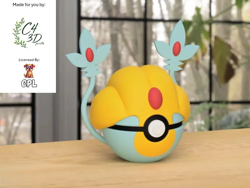 Uxie Ball - 1st Print - High-Quality PLA, 3D Printed Pokeball Figure