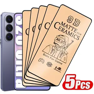 5PCS Matte Ceramic Film For Samsung S26 Ultra S24 Plus S23 FE S22 S21 S25 Screen Protector For Samsung A55 A54 A34 A16 A52S Film