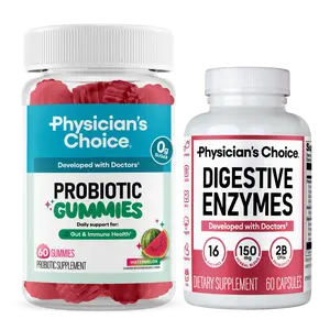 Physician's Choice Hack Your Gummy Bundle: Gut Health, Bloating & Immune Support with Digestive Enzymes & Probiotic Gummies Physician's Choice Hack Your Gummy Bundle: Gut Health, Bloating & Immune Support with Digestive Enzymes & Probiotic Gummies