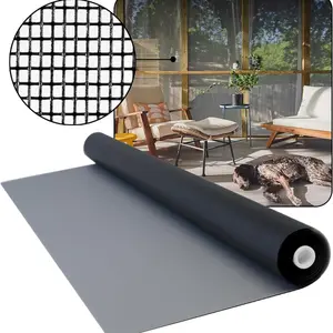 DOCA 36 in X 100 Ft Window Screen Mesh - Window Screen Replacement, Fiberglass Mesh Roll for Window, Patio Screen, Porch Screen, or Door - Charcoal DOCAZOO