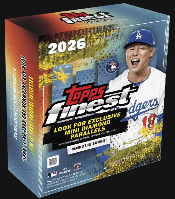 2026 Topps Finest Baseball - Mega Boxes Look For Exclusive Mini Diamonds Parallels