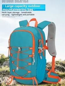 Large Capacity Outdoor Hiking Backpack, Multi-Layer Storage, Breathable, Lightweight, Unisex, Ideal for Trekking, Camping, Cycling, Sports