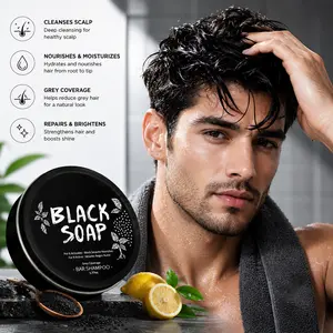 （3 pcs per treatment）EAST MOON Compact Compressed Solid Hair Care Soap - Travel-Friendly, Shampoo-Infused Automotive Paint Care Maintenance Product