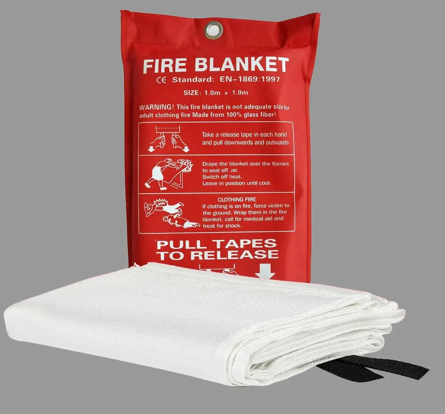 Emergency FIRE BLANKET 38" x 38" - 3 Pack Emergency FIRE BLANKET 38" x 38" - 3 Pack