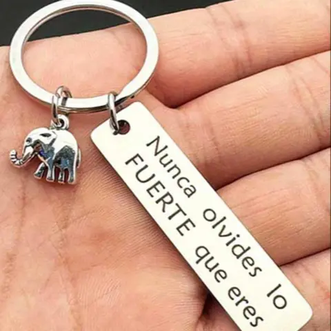 Elephant Design Keychain, Stainless Steel Keychain for Men & Women, Fashion Accessories for Daily Use, Trendy All-match & Exquisite Keychain for Birthday Gift, Fashionable Alloy Keychain, Stylish Keychain