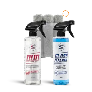 Stealth Supply Interior Essentials Kit - Scented Car Interior Cleaner, Tint Safe Glass Cleaner, Dashboard Detail Kit, Interior Car Care, & Auto Detailing Bundle