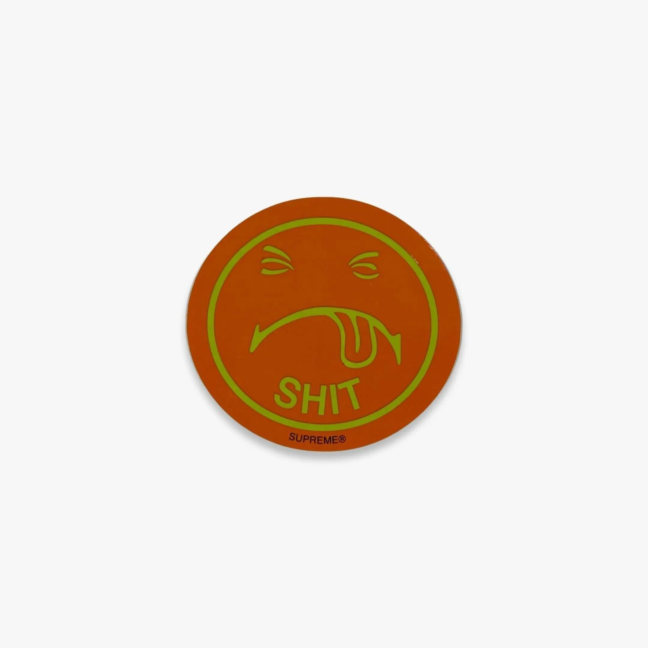 Supreme Sticker 'Sh*t Face' Orange (FW17)