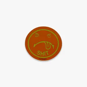 Supreme Sticker 'Sh*t Face' Orange (FW17)